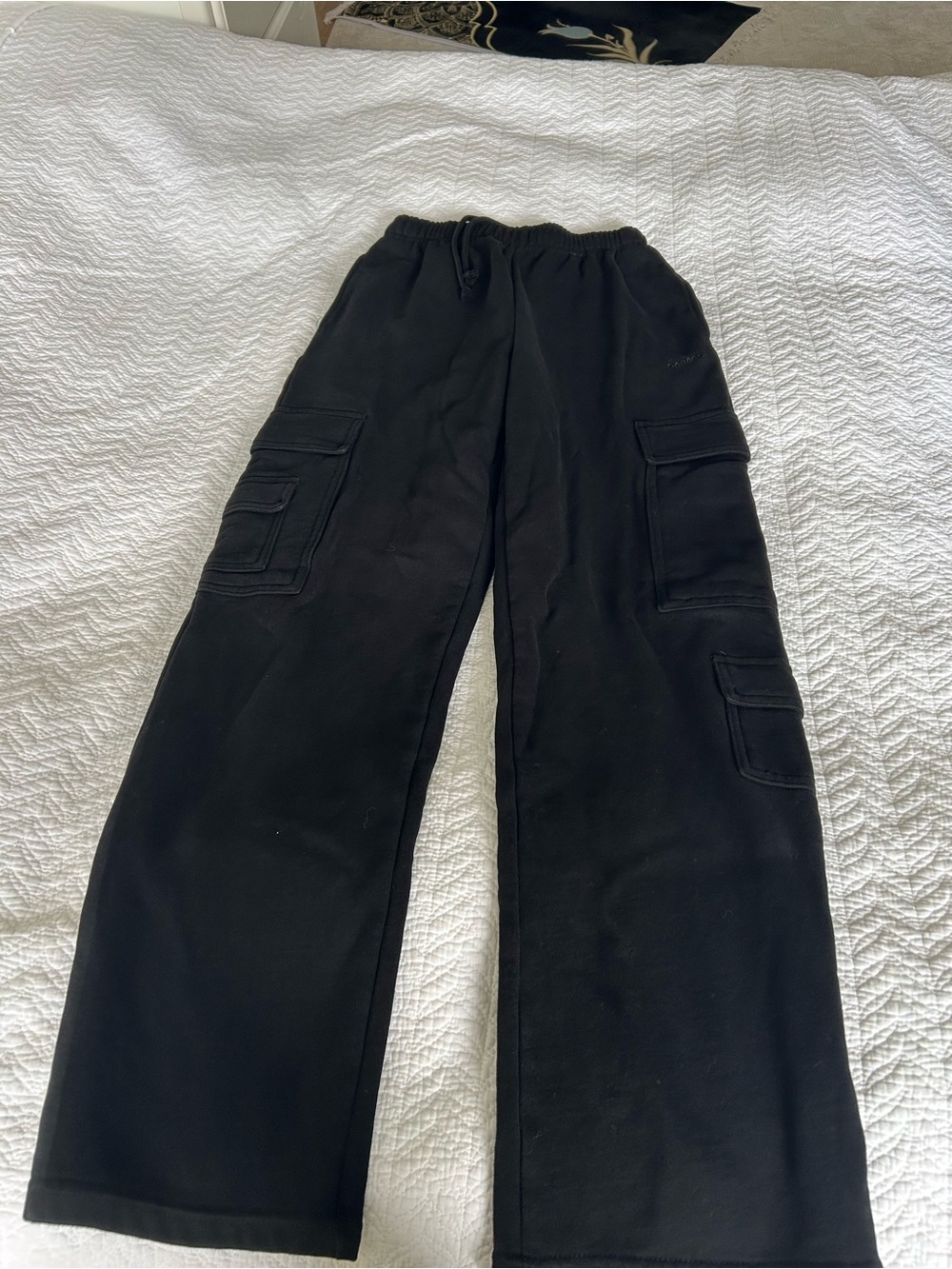 Garage Black Men's Cargo Pants with Side Utility Pockets